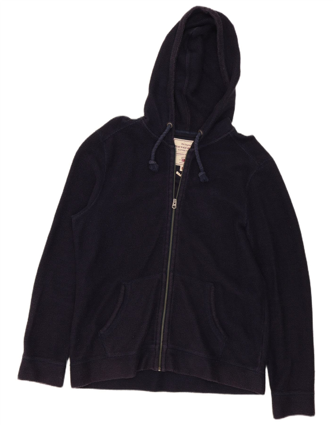 Fat Face Mens Zip Hoodie Sweater Large Navy Blue Cotton