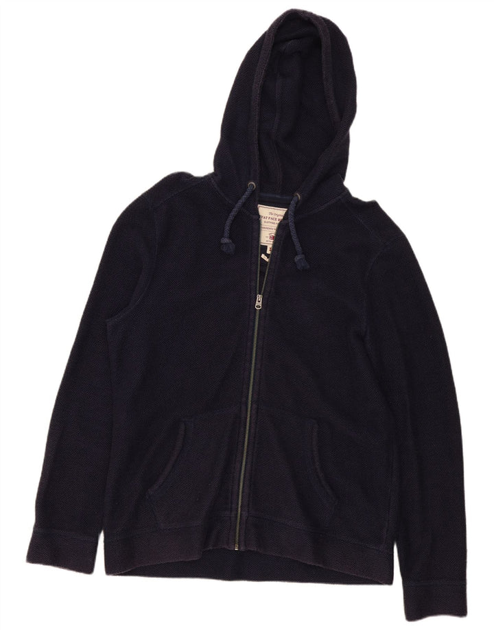 Fat Face Mens Zip Hoodie Sweater Large Navy Blue Cotton