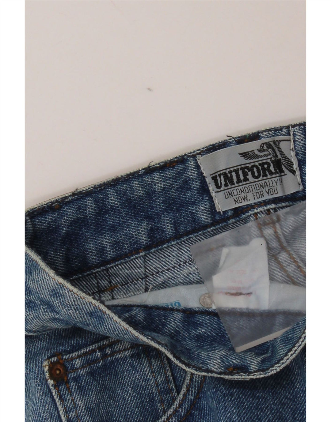 Uniform Damen Jeansrock W28 mittelblaue Baumwolle