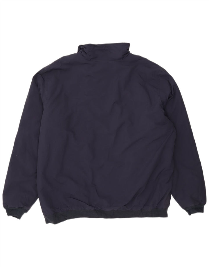 L.L.Bean Mens Tall Bomber Jacket UK 44 2XL Navy Blue Nylon