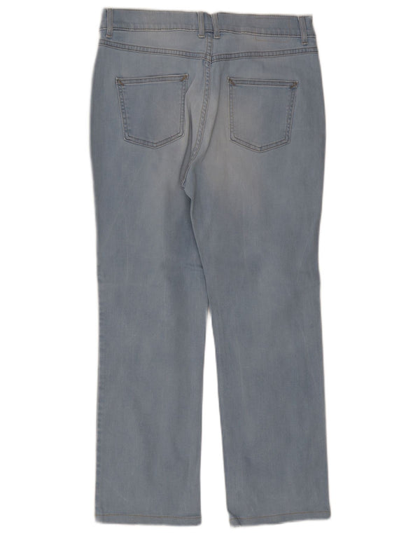 Marks & Spencer Γυναικεία Straight Jeans UK 14 Medium W32 L27 Blue Cotton