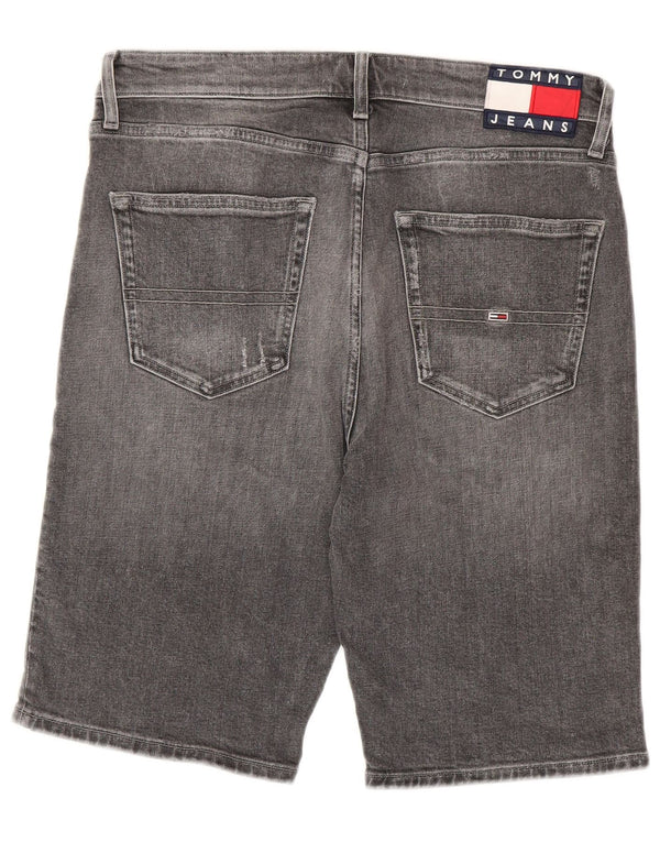 Tommy Hilfiger Herre Denim Shorts W32 Medium Grey Bomuld