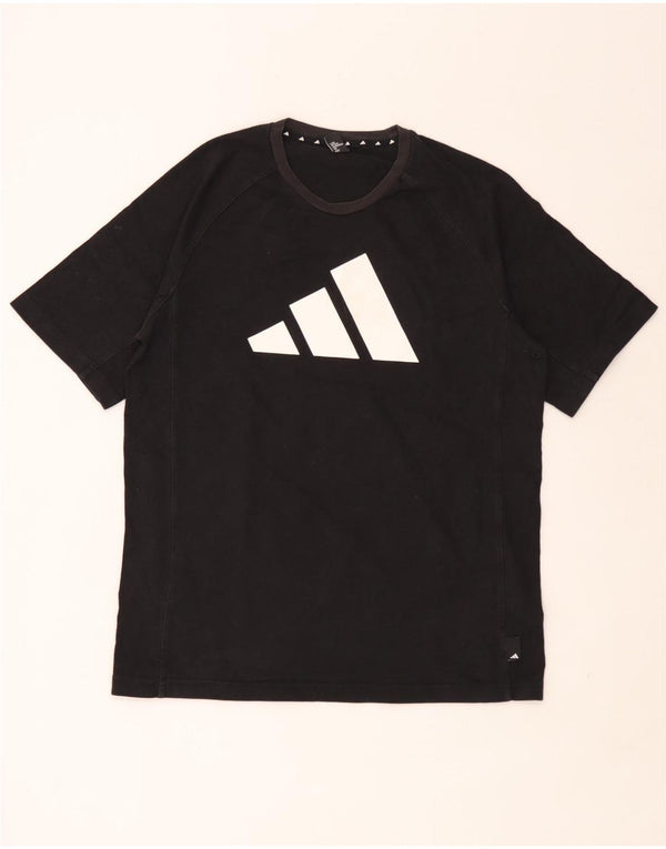 Adidas Mens Graphic T-Shirt Top Medium Black