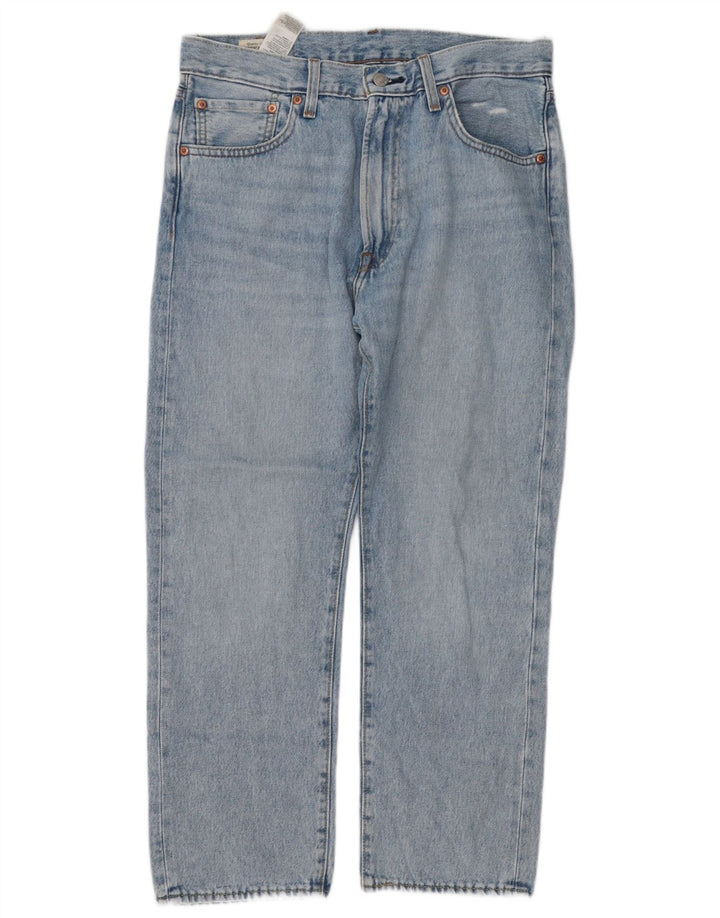 Levi's Mens 551 Straight Jeans W32 L27 Blue Cotton