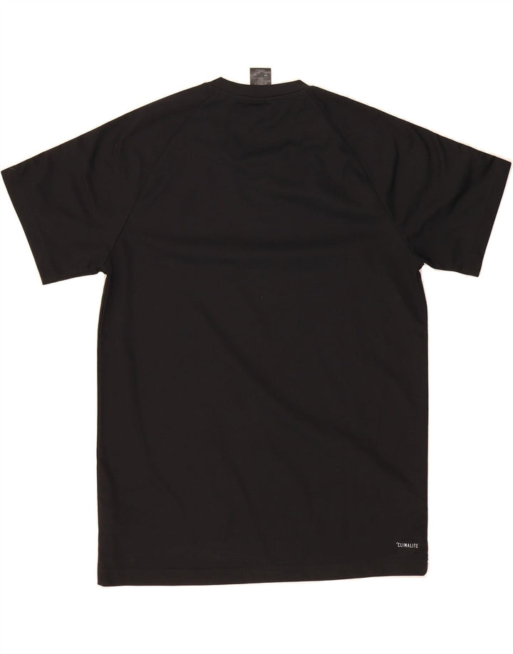 ADIDAS Mens Climalite T-Shirt Top Large Black Polyester Vintage Adidas and Second-Hand Adidas from Messina Hembry 