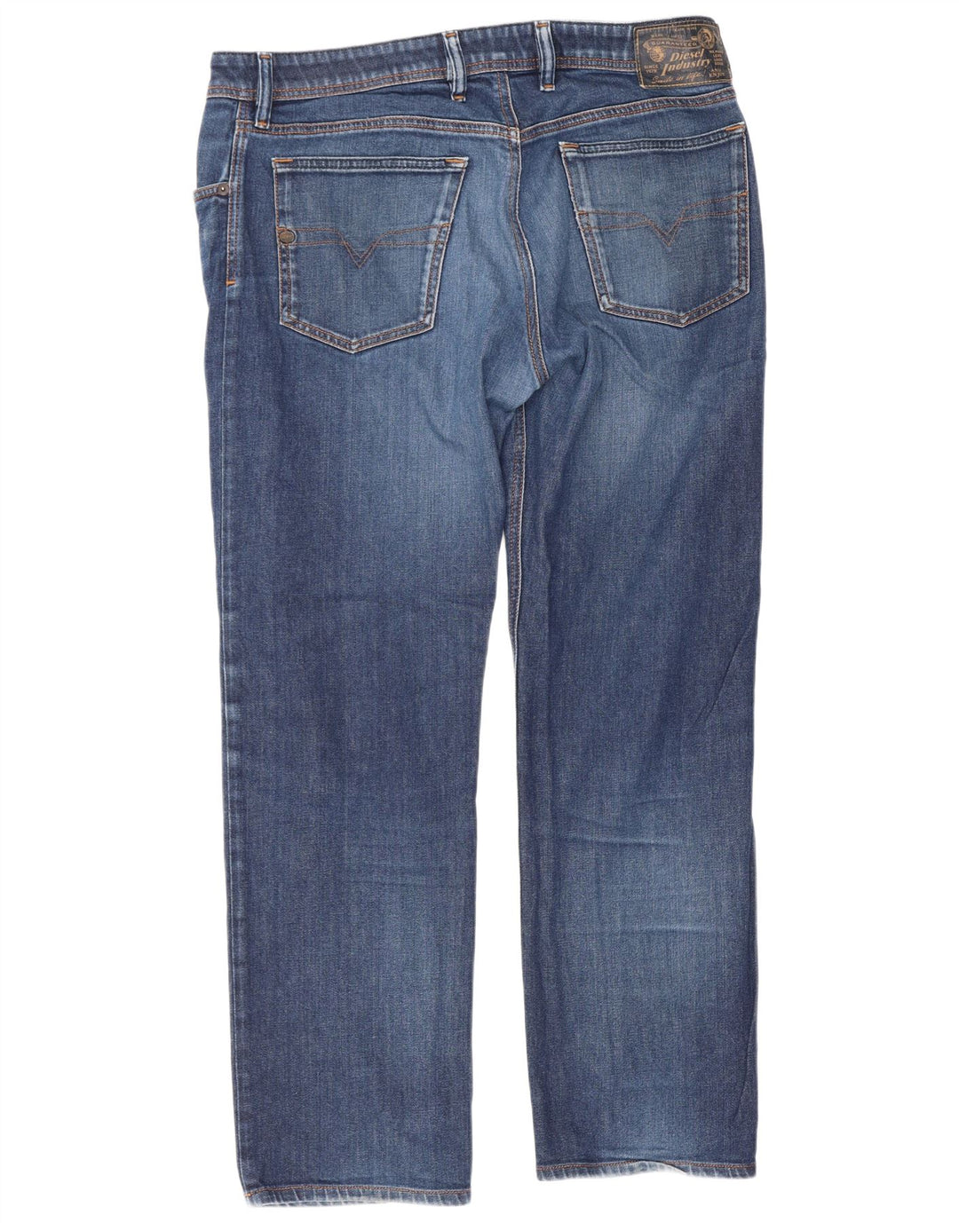 Diesel Męskie Waykee Regular Straight Jeans W34 L28 Niebieskie bawełniane