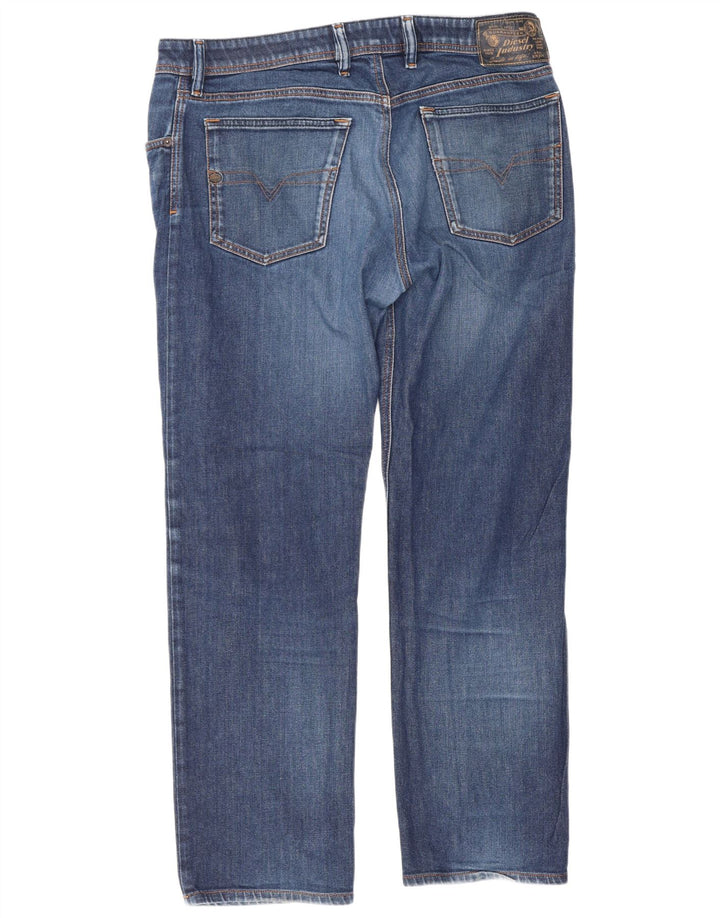 Diesel Męskie Waykee Regular Straight Jeans W34 L28 Niebieskie bawełniane