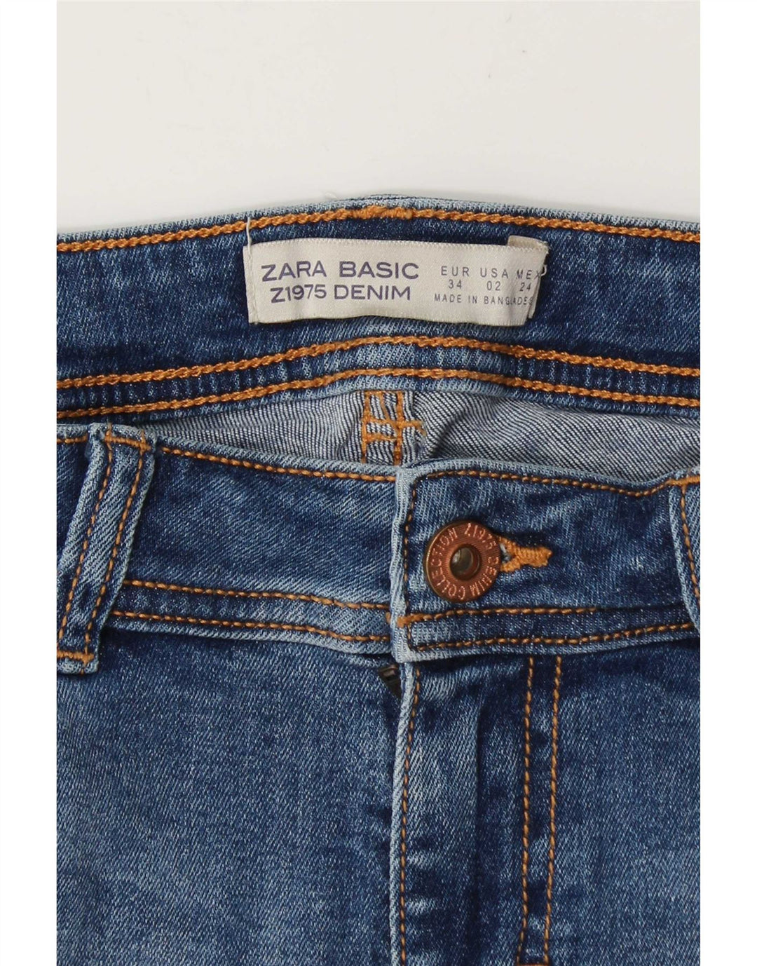 Zara Womens Slim Jeans EU 34 2XS W24 L23 Blue