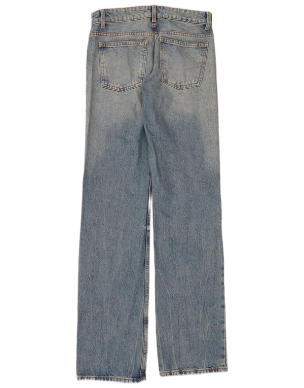 Blugi Drepți Femei Zara EU 34 2XS L24 L34 Bumbac Albastru