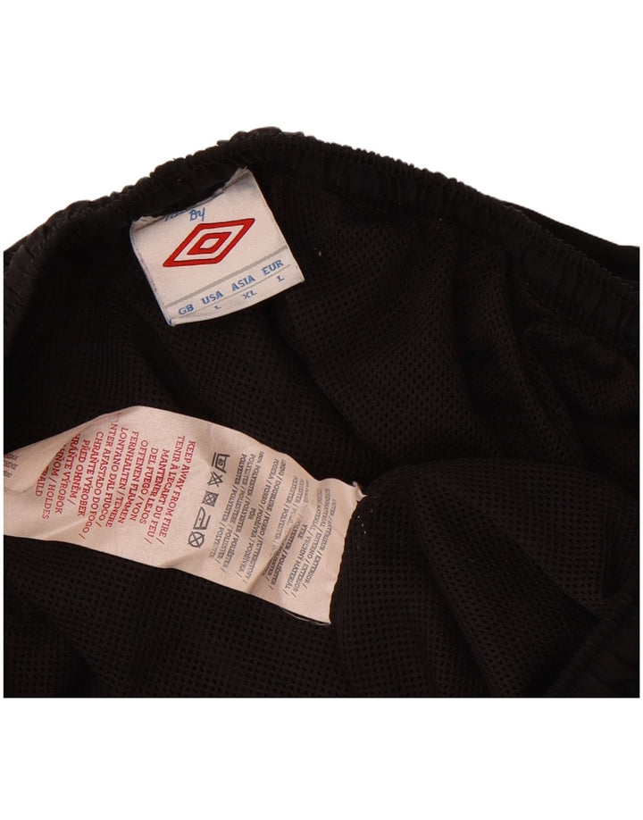 LOTTO Womens Tracksuit Trousers Joggers UK 14 Large  Black Polyester