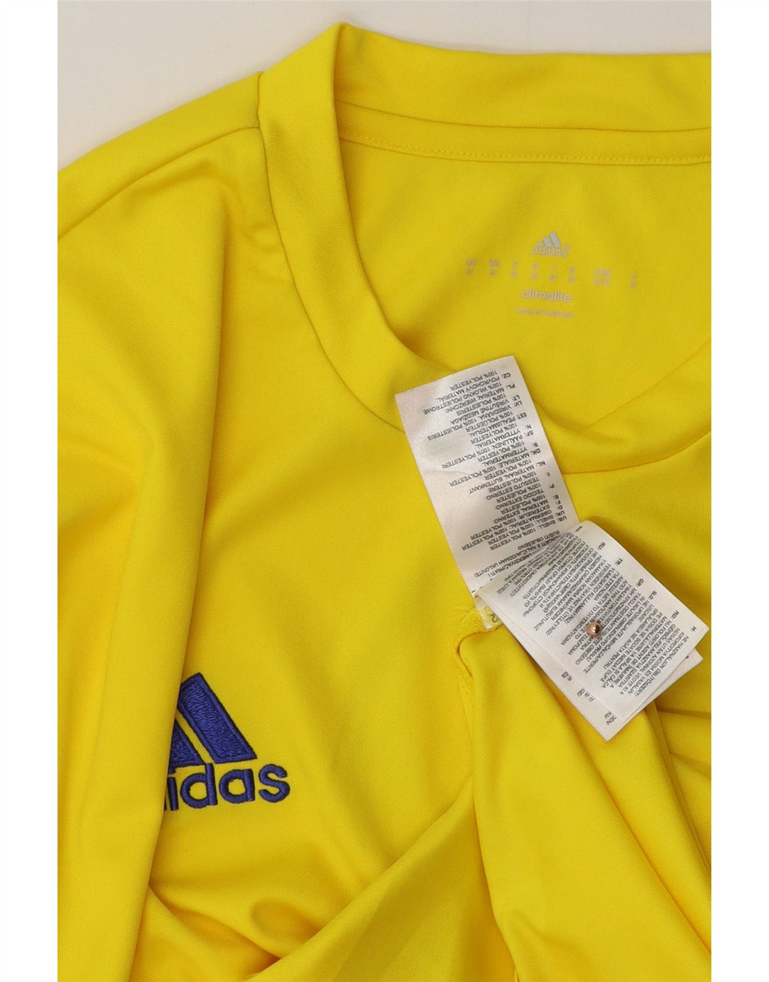 Мужская футболка Adidas Climalite с графическим рисунком Верх среднего желтого цвета из полиэстера