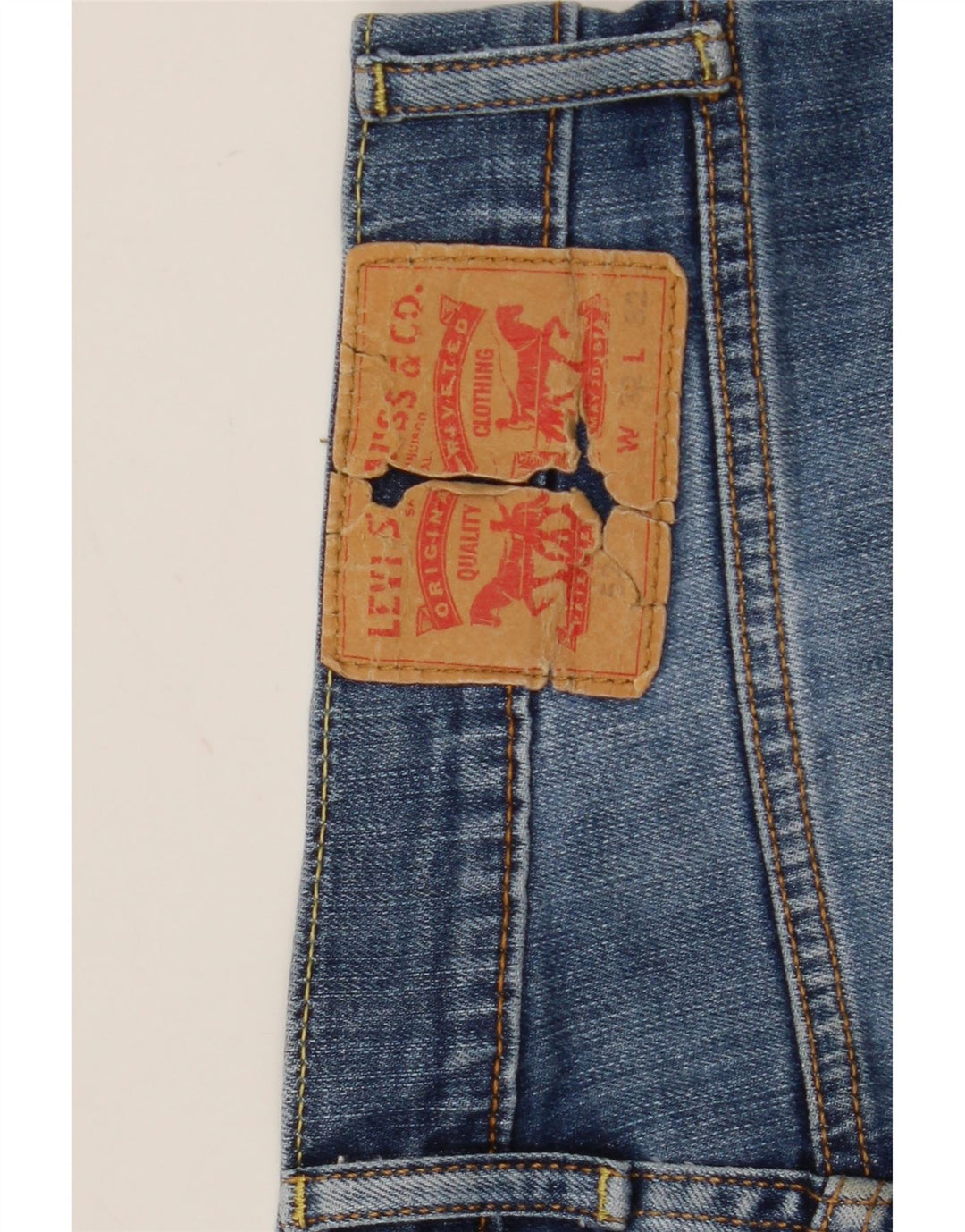 Мужские джинсы Bootcut Levi's W32 L32 синие, хлопок