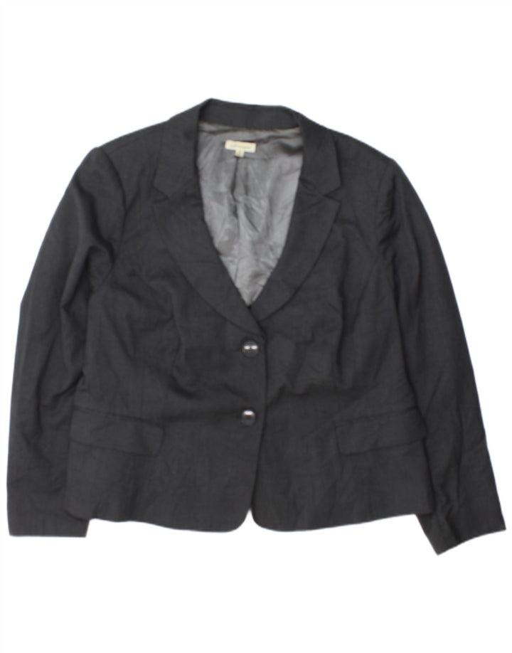 Marks & Spencer Dame Autograph Blazer Jacket UK 18 XL Grå plettet