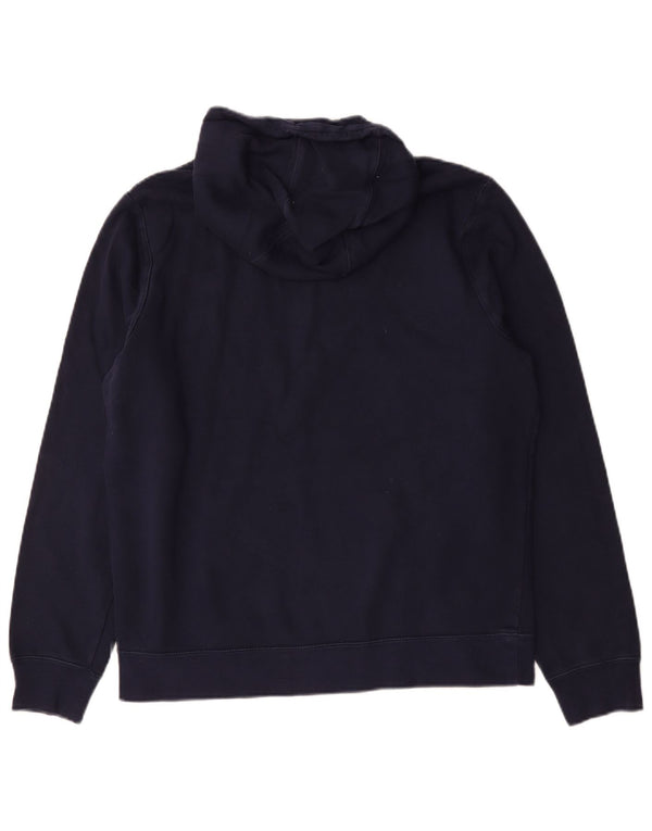Fila Mens Graphic Hoodie Jumper XL Navy Blue Cotton