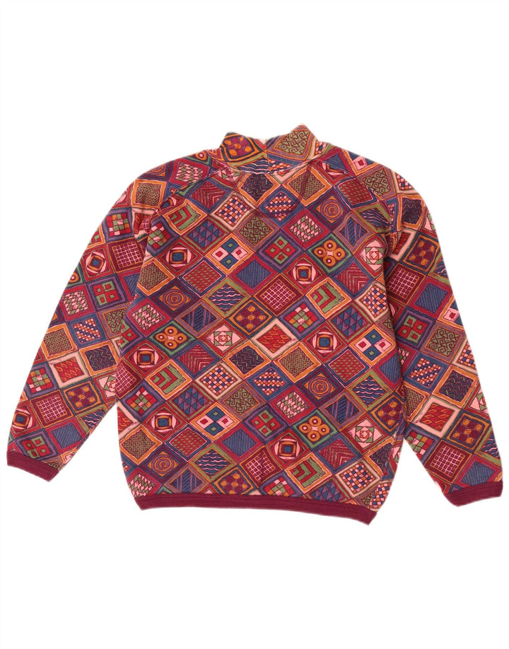 American System Womens Sweatshirt Jumper UK 6 XS Multicoloured Patchwork