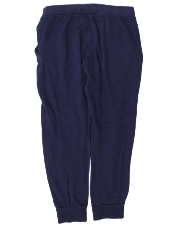 Kappa Mens Crop Tracksuit Trousers Joggers Small  Navy Blue Cotton