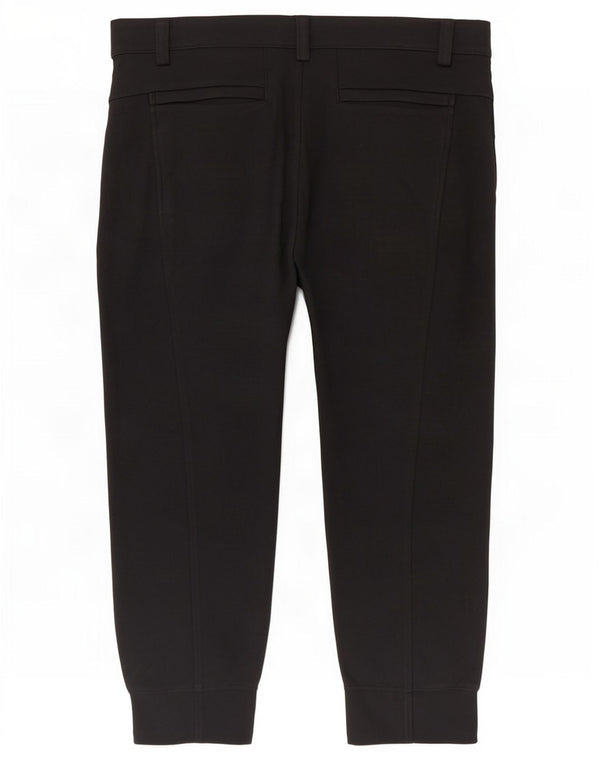 Adidas Uomo Joggers Pantaloni Capri Grandi W36 L22 Cotone Nero