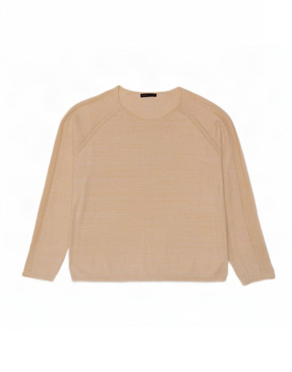 Marks & Spencer Damen-Pullover mit U-Boot-Ausschnitt, Gr. 18, XL, Gelb meliert