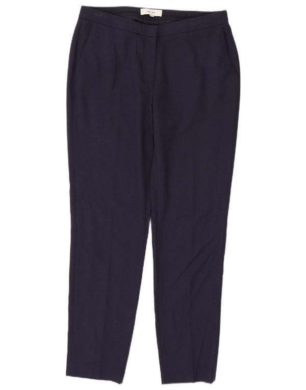 Reiss Slim Fit Chinobukser til kvinder UK 12 Medium W32 L29 Marineblå viskose