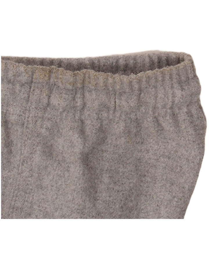 Zara Womens Wide Leg Casual Trousers  Medium W28 L30 Grey Polyester