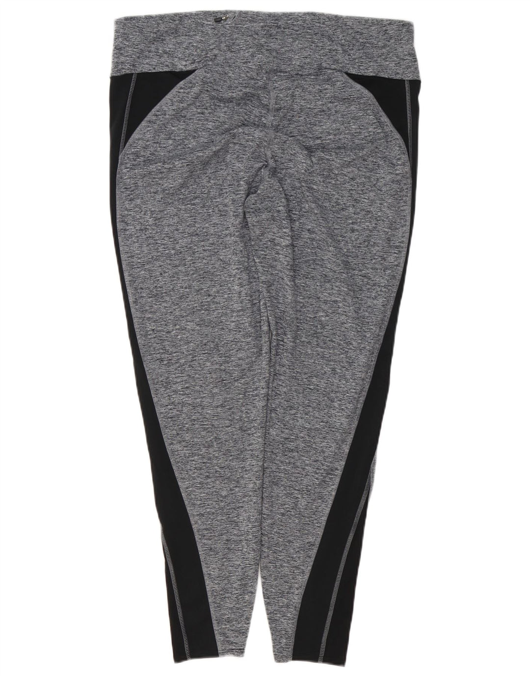 MARKS & SPENCER Womens Leggings UK 18 XL Grey Colourblock Polyester