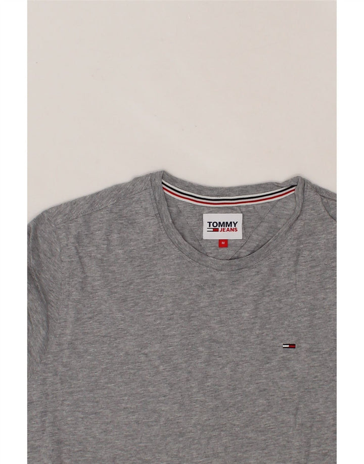 TOMMY HILFIGER Mens T-Shirt Top Medium Grey Cotton Vintage Tommy Hilfiger and Second-Hand Tommy Hilfiger from Messina Hembry 