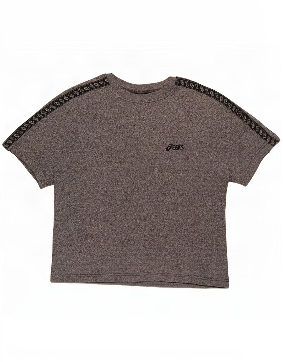T-shirt grafica da uomo Asics in cotone mélange grigio medio