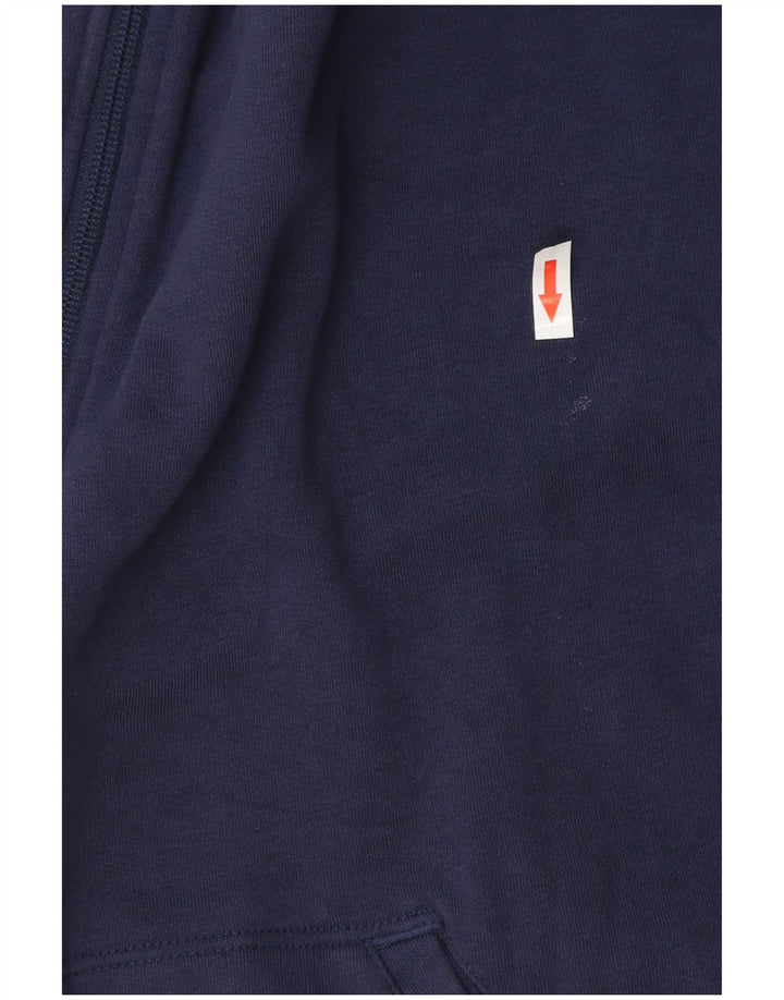 Puma Mens Zip Hoodie Sweater Medium Navy Blue Cotton