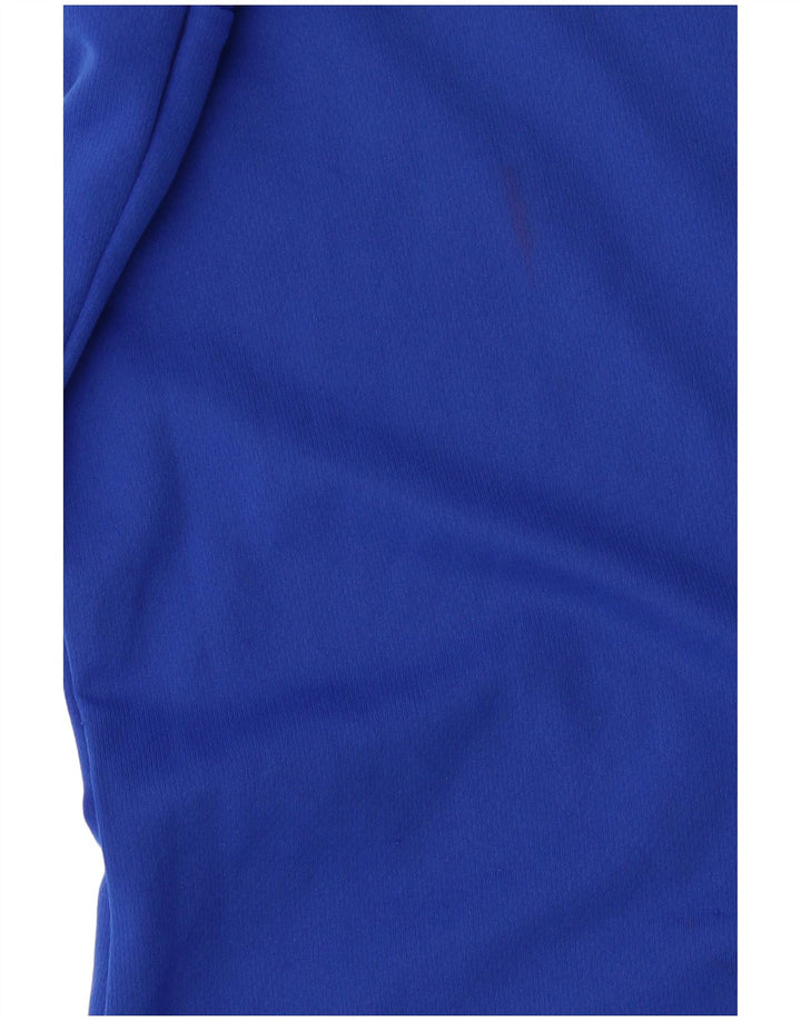 Adidas Mens Climalite T-Shirt Top XL Blue Colourblock Polyester