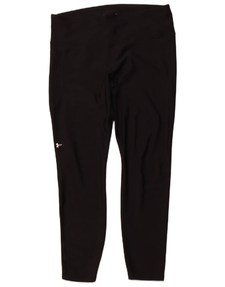 UNDER ARMOUR Womens Leggings UK 18 XL Black Polyester