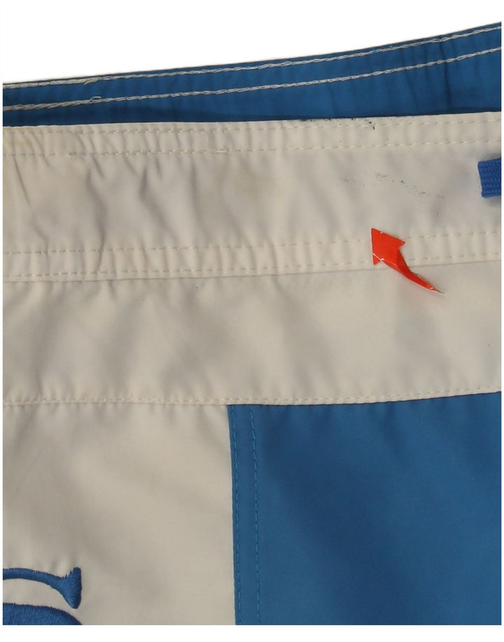 Sundek Mens Graphic Swimming Shorts XL  Blue Colourblock Polyester
