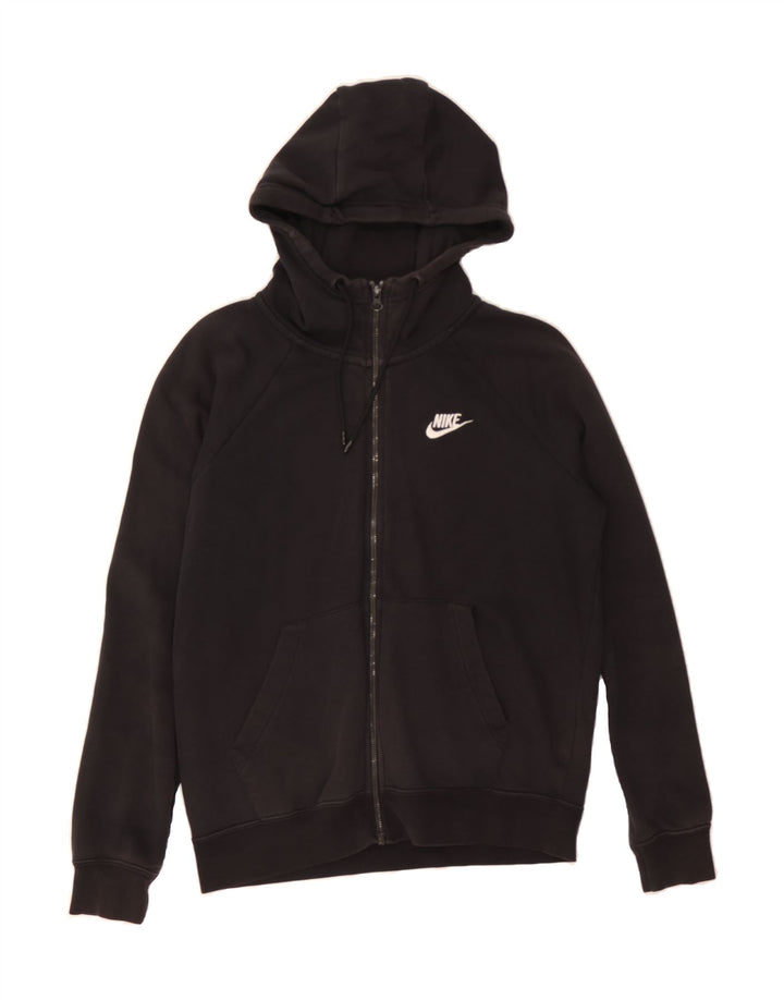 NIKE Mens Zip Hoodie Sweater Small Black Cotton Vintage Nike and Second-Hand Nike from Messina Hembry 