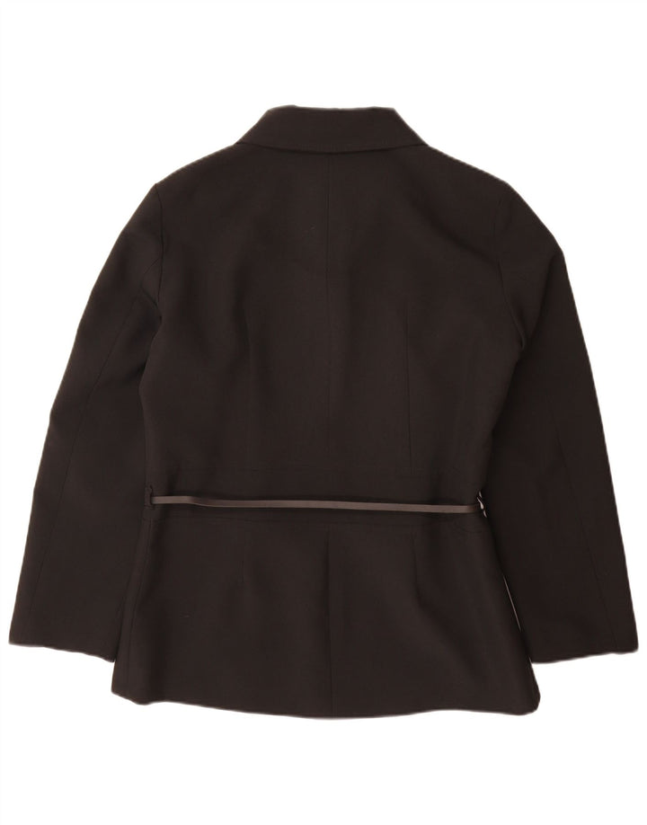 Veste Blazer Femme Vintage IT 50 XL Noir Polyester