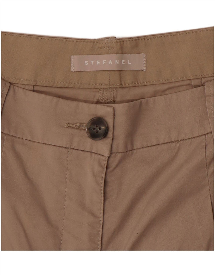 Pantaloni scurți chino pegged pentru femei STEFANEL W30 Bej mediu