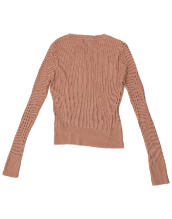 Topshop ženski kratki rukav dugih rukava UK 6 XS od ružičaste viskoze