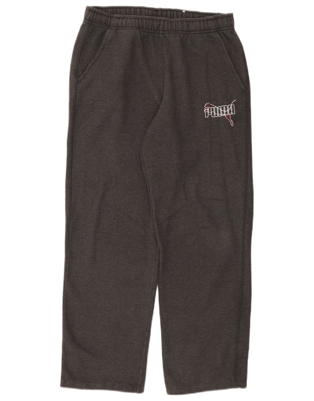 Pantaloni da tuta da uomo Puma in cotone grigio medio