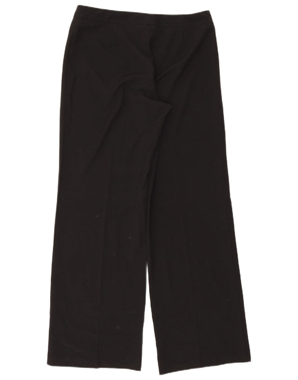 Marks & Spencer Damen Gerade Freizeithose UK 14 Large W34 L32 Schwarz