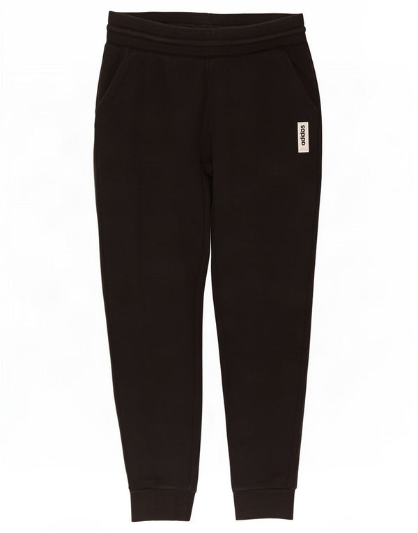 Adidas Pantalon de survêtement pour femme Joggers UK 8/10 Petit coton noir