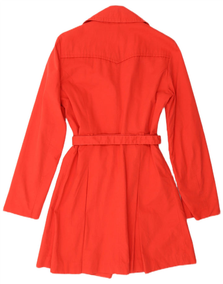 Trench Coat feminino Benetton IT 44 médio algodão vermelho
