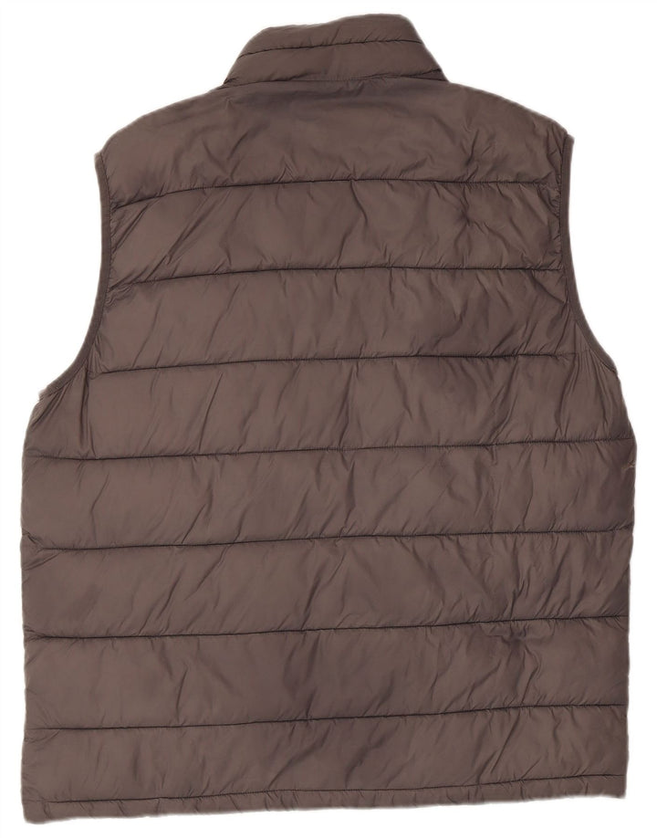Jack Wills Herre Polstret Gilet UK 40 Stor Grå Nylon