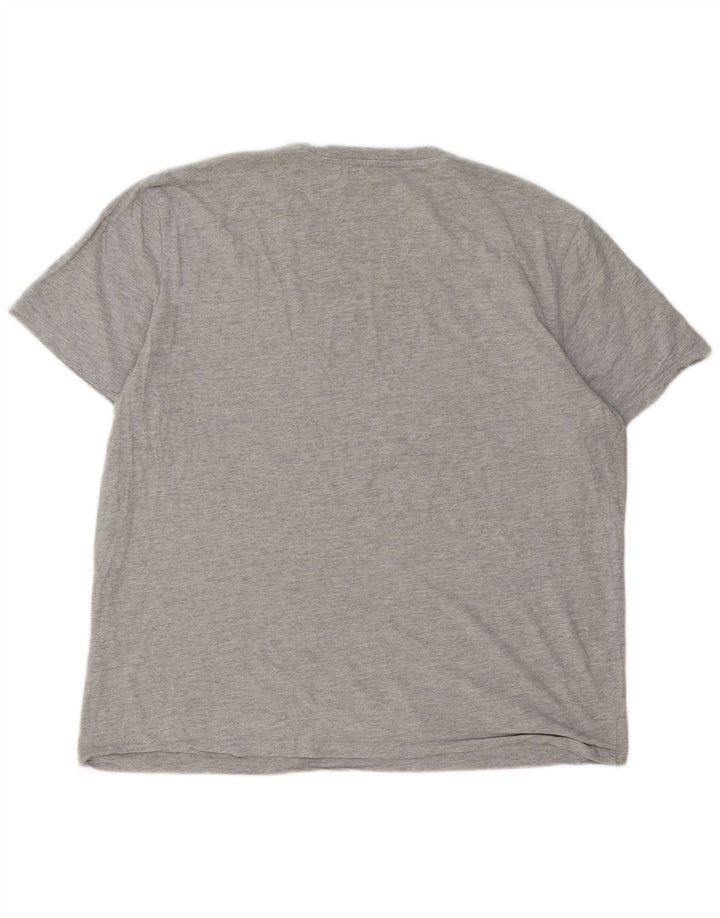 Jack & Jones Mens T-Shirt Top 2XL Grey Cotton