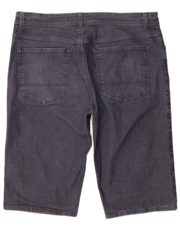 Trussardi Mens Denim Shorts W36 Large Navy Blue Cotton