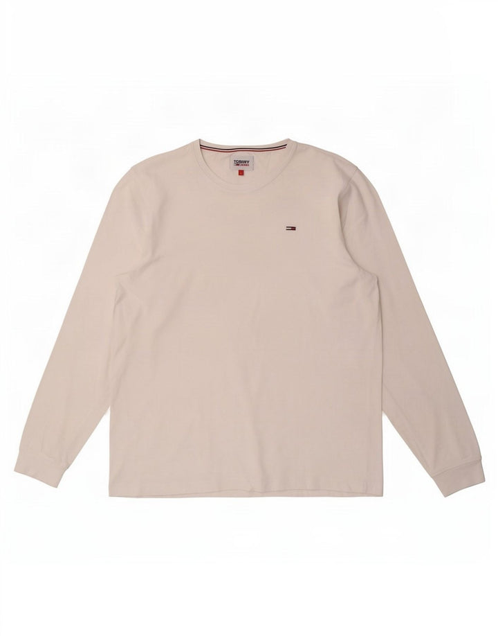 Tommy Hilfiger Haut à manches longues pour homme Blanc Taille L