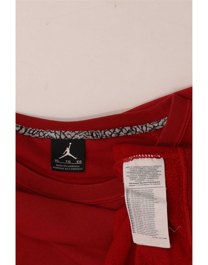 Jordan Mens Graphic Sweatshirt Jumper XL Red Cotton