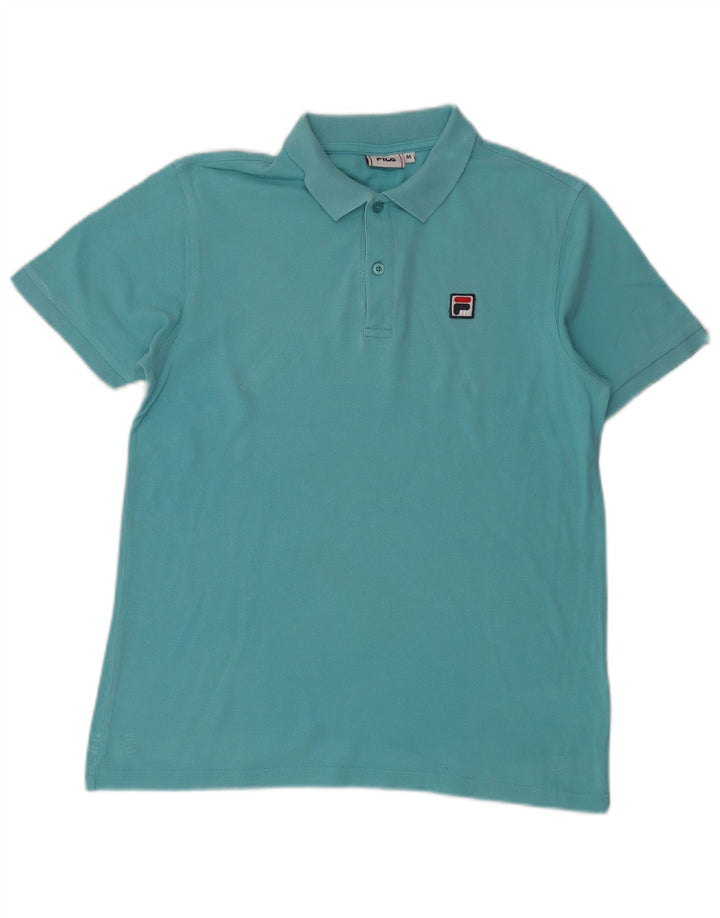 Fila Herren-Poloshirt aus mittelblauer Baumwolle