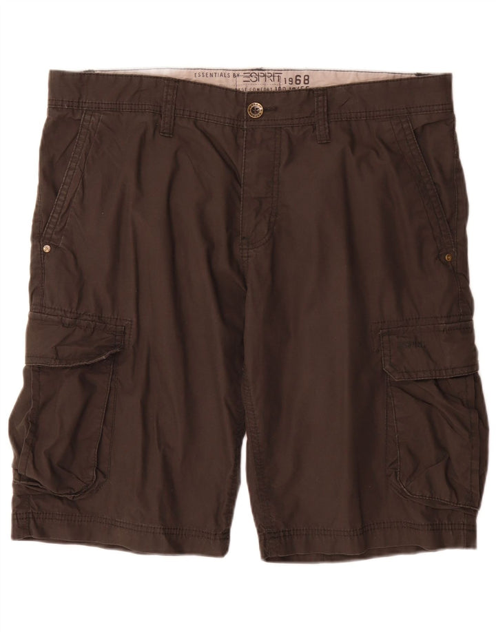 Esprit Herre Cargo Shorts Large W36 Grå Bomuld