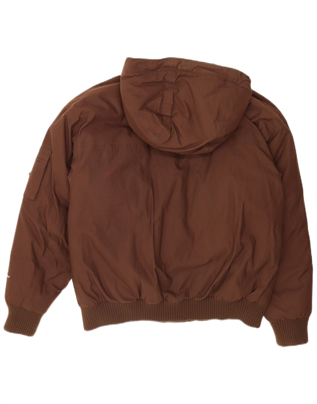 The North Face Mens Hooded Windbreaker Jacket UK 38 Medium Brown Nylon