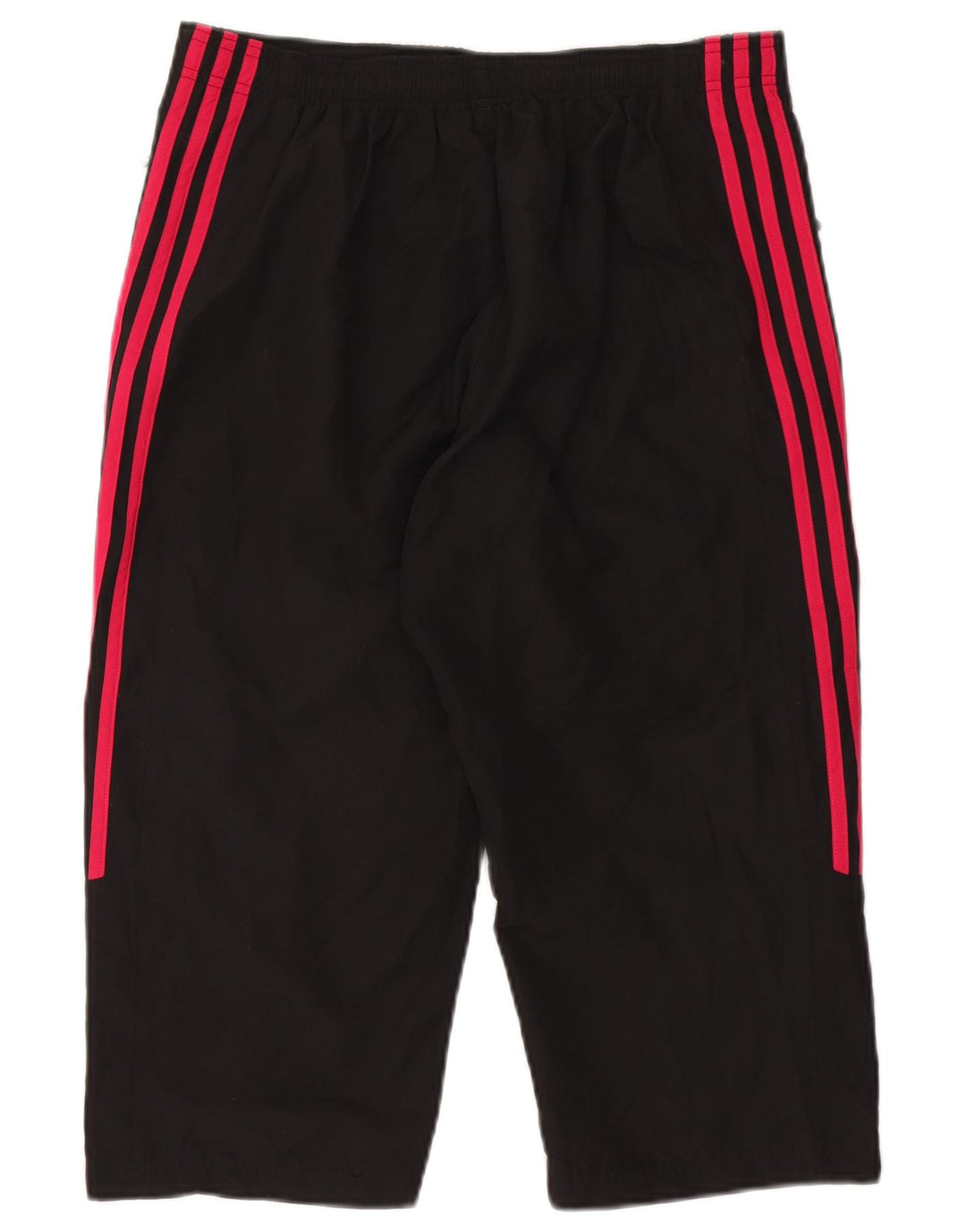 Adidas Womens Capri Tracksuit Trousers UK 16 Large Black Polyester