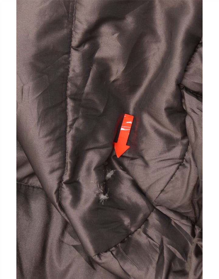 COLMAR Womens Hooded Padded Jacket UK 14 Medium Grey Vintage Colmar and Second-Hand Colmar from Messina Hembry 