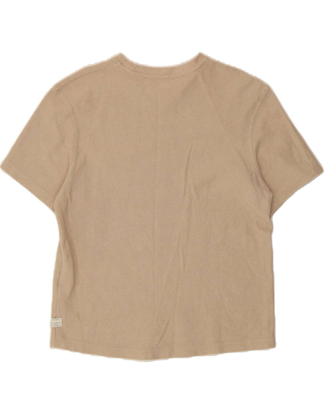ZARA Mens T-Shirt Top XL Beige Cotton Vintage Zara and Second-Hand Zara from Messina Hembry 